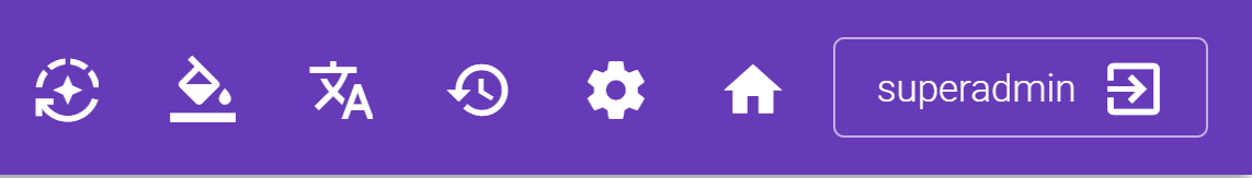 Header toolbar